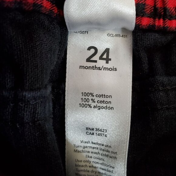 Carters 24 Mo Black Cotton Corduroy Jeans Pants - Picture 4 of 5